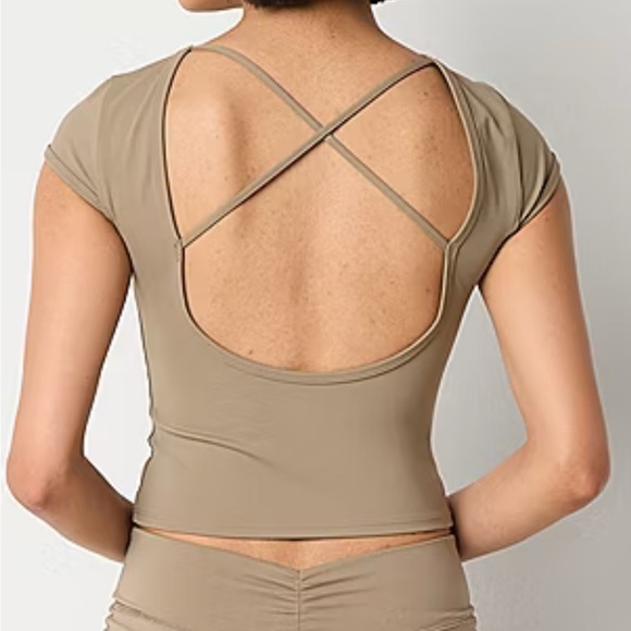 Arizona Womens Juniors Round Neck Short Sleeve T-Shirt - Picture 2 of 7